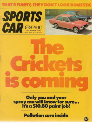 SPORTS CAR GRAPHIC 1970 DEC - CRICKET, M-B 280SE 3.5, SURTEES TS7
